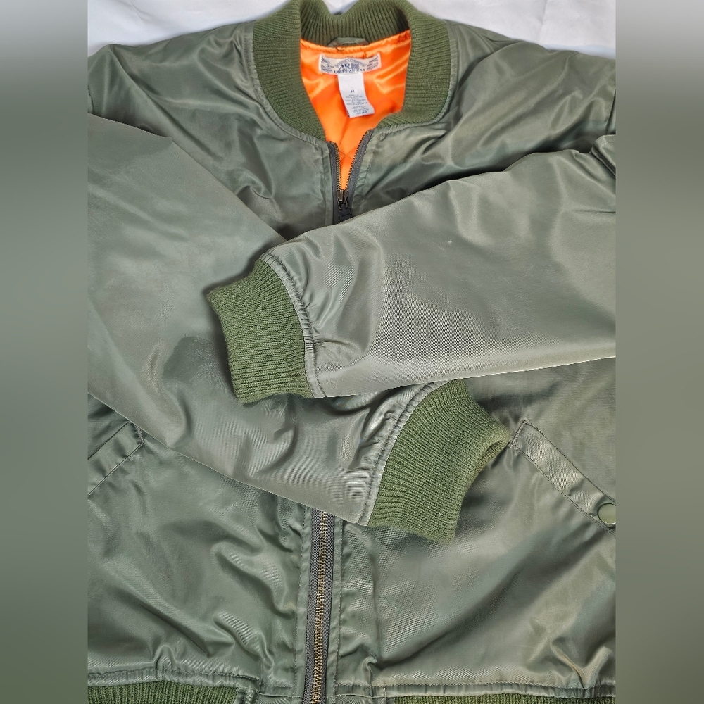 American Rag Vintage Bomber Jacket Medium EUC - Picture 10 of 12